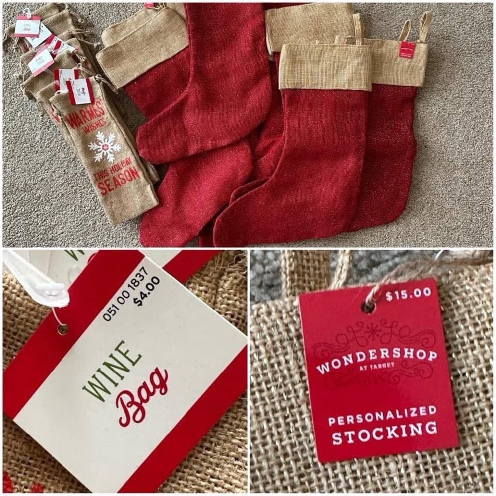 10 New Wondershop Holiday Stockings + 7 Wine Bags